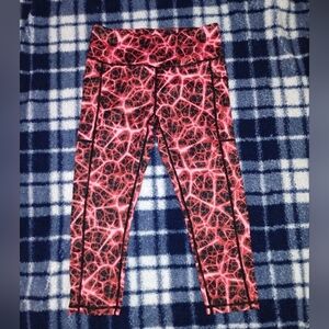 CVG Red Lightning Leggings Capri Medium
